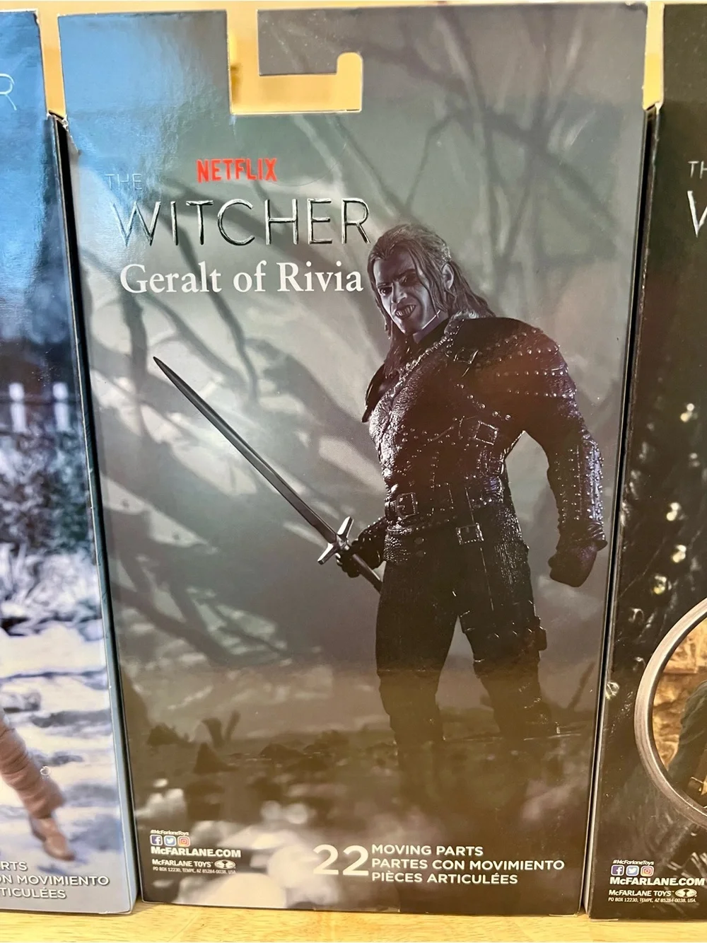 McFarland Toys The Witcher Set of 3 Figures, Geralt, Ciri, Jaskier, 2022